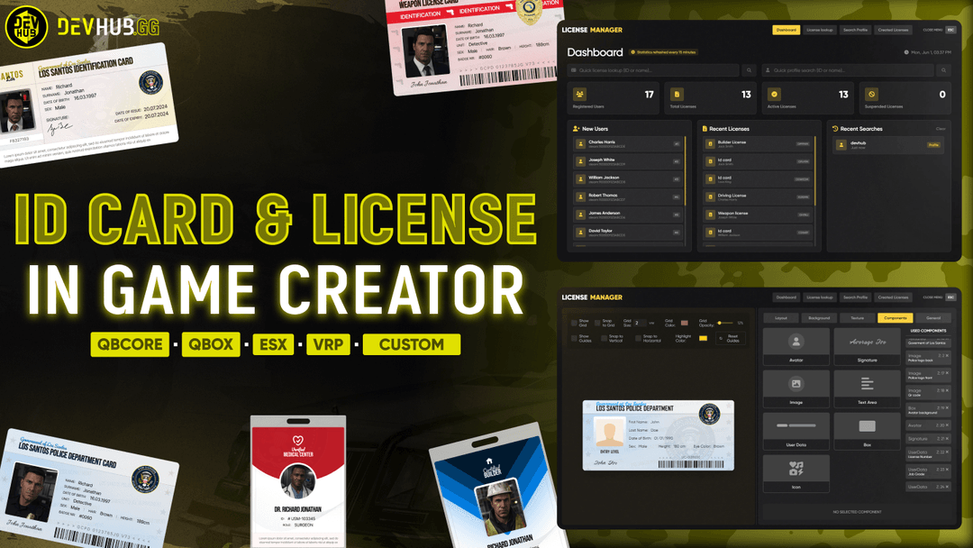 ID CARD & LICENSE SCRIPT